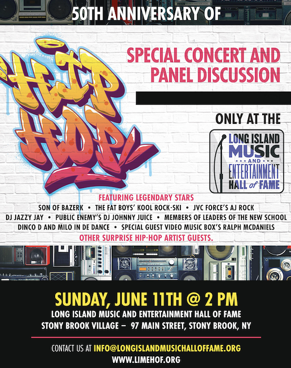 Long Island Music & Entertainment Hall of Fame Announces Hip Hop 50 Summer Blowout