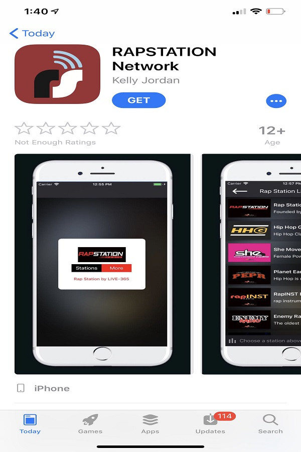 Download the RapStation App on your iPhone and all iOS products!
